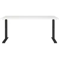 Huisenthuis.nl Bureau Galileo Wit - Zwart - 160x80cm - Hoogte 91 cm - In hoogte verstelbaar