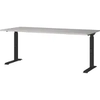 Huisenthuis.nl Bureau Galileo Zwart - Kasjmier - 180x80cm - Hoogte 91 cm - In hoogte verstelbaar