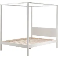 Huisenthuis.nl Hemelbed Charlie Wit - Hoogte 190.5 cm