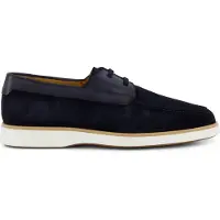 Magnanni Suede Instappers donkerblauw