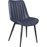 HOMAVO Eetkamerstoelen YZ1 – Set van 4 – Kunstleer – Ergonomisch – 53×62,5×88 cm – Zwart