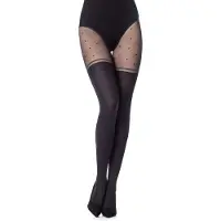 Merry Style Dames Panty – 60 DEN – Zwart-404 – S - MS-GB-408