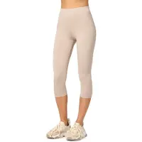 Merry Style MS-MS10-144-LE Dames Capri Leggings - Sport - Vrijetijdsbroek - 3/4 Lengte - Viscose - Sporbroek - Yogabroek - Beige - 4XL