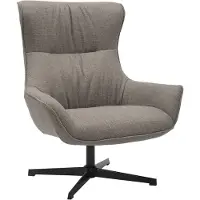 Huisenthuis.nl Fauteuil Charlotte Taupe - Polyester - Zithoogte 42 cm - Zitdiepte 50 cm