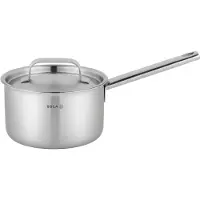 Sola Steelpan - Ø 16 cm - Zilver - Inclusief deksel