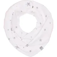 Sevira Kids - Omkeerbare nekbandana, stella - Wit / Roze 20 x 25 cm