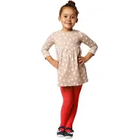 Merry Style WL-010 Kinderen Panty - 60 DEN -Microvezel - Meisjes - Polyamide - Rood - 104-110