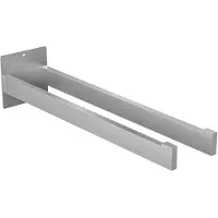 Auralum Max Handdoekrek 40CM - 2-armig Handdoekhouder - Handdoekstang - Badkamer - Zonder Boren / Zelfklevend - Zilver