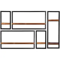 Huisenthuis.nl Wandrek Mali Mango - Breedte 120 cm - Hoogte 75 cm - Diepte 25 cm