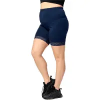 Merry Style – Leggings - Grote Maten – Dames – Kort – Katoen – Marineblauw – 3XL – MS-MS10-459-LE
