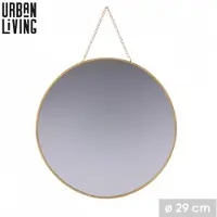 Urban Living "GOLD HOME" Ronde spiegel met ketting, Ø 30 cm