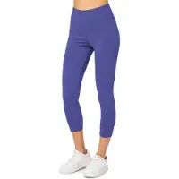 Merry Style MS-MS10-199-LE Dames Capri Leggings - Sport - Vrijetijdsbroek - 3/4 Lengte - Katoen - Sporbroek - Yogabroek - Kobalt - XS