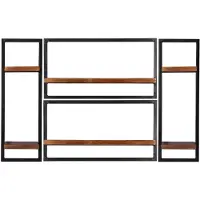 Huisenthuis.nl Wandrek Mali Mango - Breedte 125 cm - Hoogte 75 cm - Diepte 25 cm