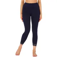 Merry Style MS-MS10-224-LE Dames Leggings met Kant - Sport - Vrijetijdsbroek - 7/8 Lengte - Viscose - Marineblauw - L