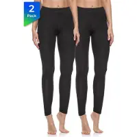 Merry Style Dames Leggings - Sport - Vrijetijdsbroek - 2-Pack - Lang - Katoen - MS-MS10-198-LE-2Pack - Zwart/Zwart - L