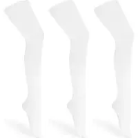 Merry Style Kinderen 3 Pack Panty - 60 DEN -Microvezel - Meisjes - Polyamide – Wit/Wit/Wit – 140-146 – WL-010-3B
