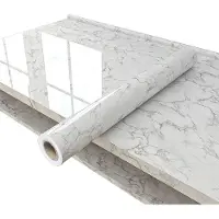 JeiibrZui Contactpapier Voor Aanrechtbladen - Waterbestendig Plakpapier Voor Aanrechtbladen - Zelfklevend & Verwijderbaar, Geschikt Voor Keukens En Badkamers - 1 Stuk - Wit