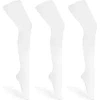 Merry Style Kinderen 3 Pack Panty - 60 DEN -Microvezel - Meisjes - Polyamide – Wit/Wit/Wit – 116-122 – WL-010-3B