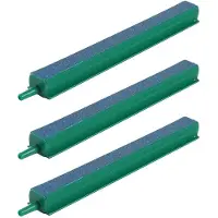 JeiibrZui Aquarium luchtsteen strips 20 cm - Aquarium luchtstenen - 3 strips - Gemaakt van zandsteen en kunststof - Blauw - Geschikt voor zuurstofpompen