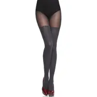 Merry Style Dames Panty - 60 DEN - Halsterloos - Polyamide - MS-GB-355 - Grafiet - S