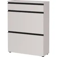 Huisenthuis.nl Schoenenkast Silas Kasjmier - 8 paar schoenen - Breedte 80 cm - Hoogte 107 cm - Diepte 29 cm - Met lades - Met kleppen