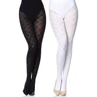 Merry Style Dames Panty 2 Pack - 60 DEN- 3D-technologie - Polyamide – Zwart/Wit – L - MS-GB-328-2B