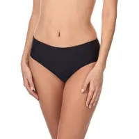 Merry Style Dames Zwembroek - Bikinibroekje - Elastische tailleband - Polyamide & Elastaan – Zwart (9240) – 36 - MS-ET-18