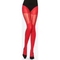 Merry Style Dames Panty - 60 DEN-Overknee-Look – Polyamide – Rood – S - MS-GB-260