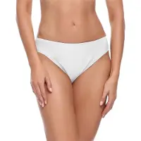 Merry Style Bellivalini MS-VO-1-Bottom Dames Zwembroek - Zwemshorts - Bikinibroekje - Elastische tailleband - Polyamide & Elastaan - Wit (0016) - 42