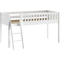 Huisenthuis.nl Halfhoogslaper Jonas Wit - MDF - Hoogte 114 cm