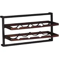 Huisenthuis.nl Wandrek Selenga Bruin - Zwart - Breedte 65 cm - Hoogte 35 cm - Diepte 25 cm