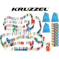 Kruzzel 9397 Houten domino, kleurrijk, 1080 stuks