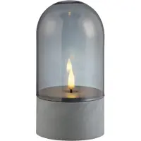 Brilliant Illusion - Buiten tafellamp - LED - 2500K - IP44 - Batterij AA - Grijs/Smoked glas