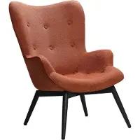 Huisenthuis.nl Fauteuil Lisanne Koper - Stof - Zithoogte 40 cm