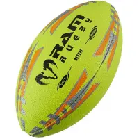 RAM Rugby Midi Rugby Bal - Perfect voor kinderen en vrije tijd -3D Grip - Nr. 1 Rugby-Brand in Europe