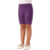 Merry Style MS-MS10-227-LE Meisjes Leggings - Sport - Vrijetijdsbroek - Kort - Katoen - Sporbroek - Yogabroek - Paars - 146