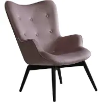 Huisenthuis.nl Fauteuil Christine Roze - Fluweel - Zithoogte 40 cm