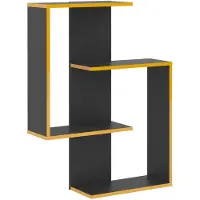 Huisenthuis.nl Wandrek Venus Antraciet - Breedte 44.5 cm - Hoogte 77 cm - Diepte 44.5 cm - N - Met openslaande deuren