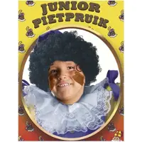 Haza 2x stuks pietenpruik voor kinderen - roetveeg Piet pruik - Sinterklaas verkleedspullen