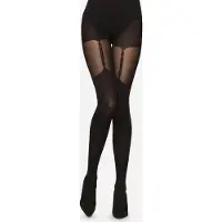 Merry Style Dames Panty - 60 DEN-Overknee-Look – Polyamide – Zwart – S - MS-GB-260