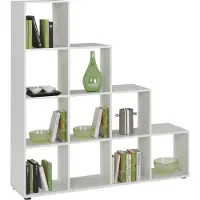 Huisenthuis.nl Vakkenkast Camiel Wit - Breedte 138.5 cm - Hoogte 143.5 cm - Diepte 33 cm