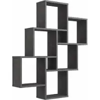 Huisenthuis.nl Wandrek Phoebe Antraciet - Breedte 81.2 cm - Hoogte 94.3 cm - Diepte 15.7 cm