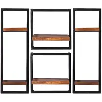 Huisenthuis.nl Wandrek Mali Mango - Breedte 95 cm - Hoogte 75 cm - Diepte 25 cm