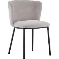 Huisenthuis.nl Stoel Lynn Beige - Stof - Set van 2 - Zithoogte 49.5 cm - Zitdiepte 45 cm