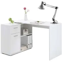 Huisenthuis.nl Bureau Texas Wit - 83x117cm - Met opbergruimte - Hoogte 74 cm - Met lades