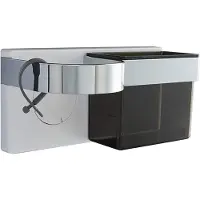 JeiibrZui Föhnhouder - wandgemonteerde föhnhouder - handsfree gebruik/multifunctioneel - 1 stuk - voor badkamer zwart