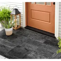 Coloray Buiten Deurmat - Grijs Outdoor Mat - Marmeren tegels Weerbestendige Entreemat - Entree Inspiratie - Deurmat Tegen Sneeuw - Design Schoonloopmat Voor Entree - 150x100 cm
