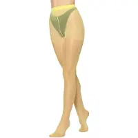 Merry Style Dames Panty - 15 DEN - Medium gloss - Polyamide - MS-FI-C5100-SAVA - Geel - XL
