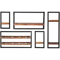 Huisenthuis.nl Wandrek Mali Mango - Breedte 120 cm - Hoogte 75 cm - Diepte 25 cm