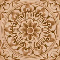 Valence Technology Lunessa vloertegel 20x20cm beige met bloemen